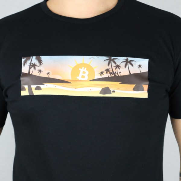 Zaujalo ma Bitcoin Beach Black - Tričko